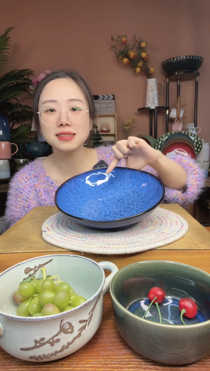 陶瓷9英寸异形不贵水波纹深盘 微瑕疵
