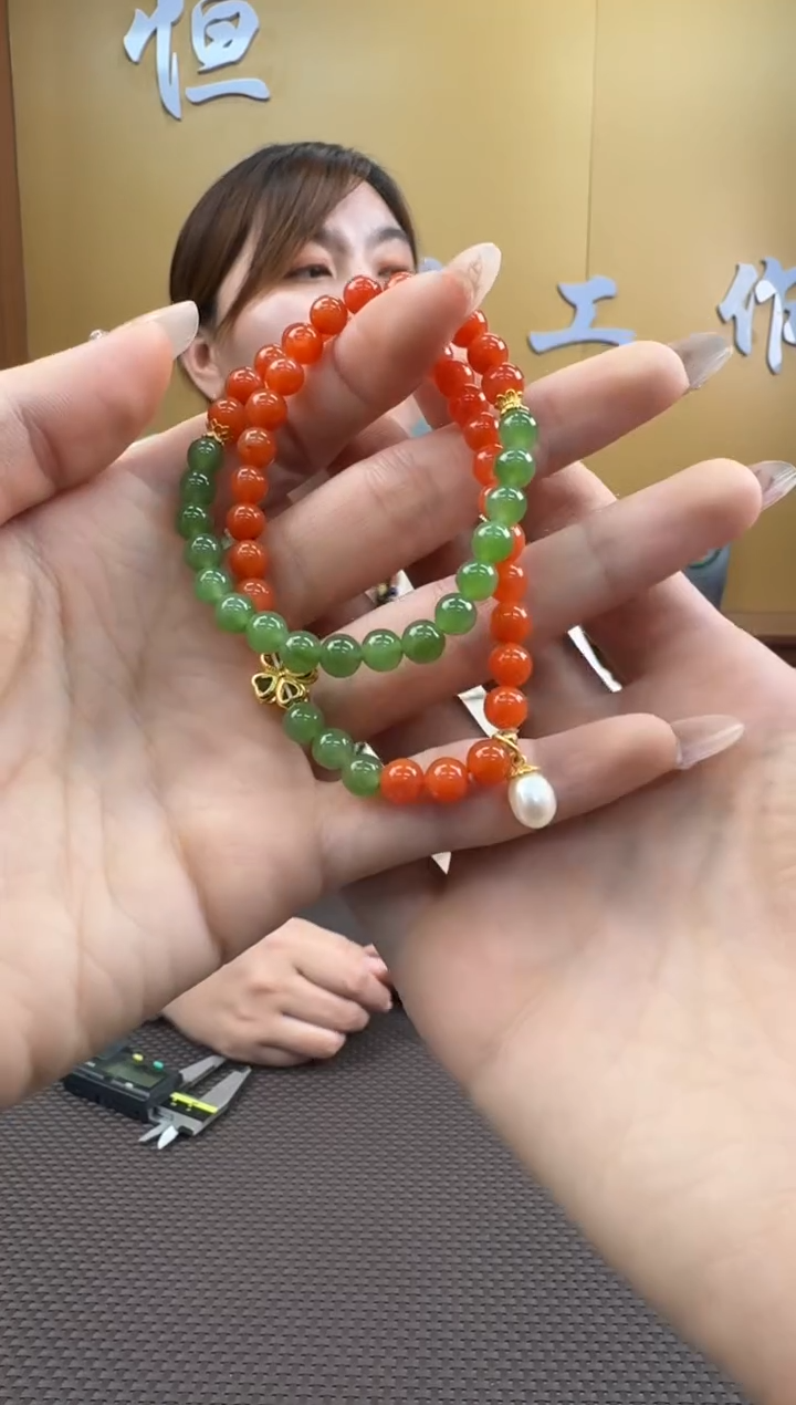 【闪购商品】玛瑙/玉髓手串未镶嵌5-6多样性，发一