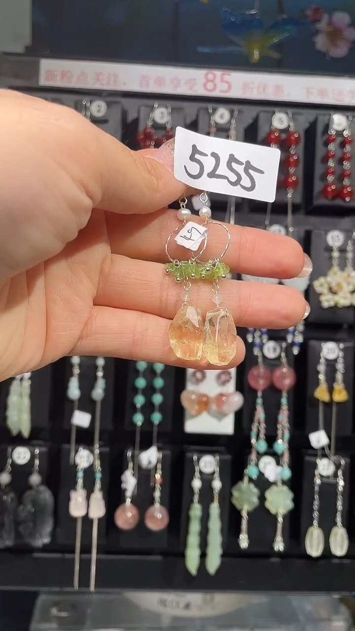 银S925镶嵌耳饰紫晶喜欢拍