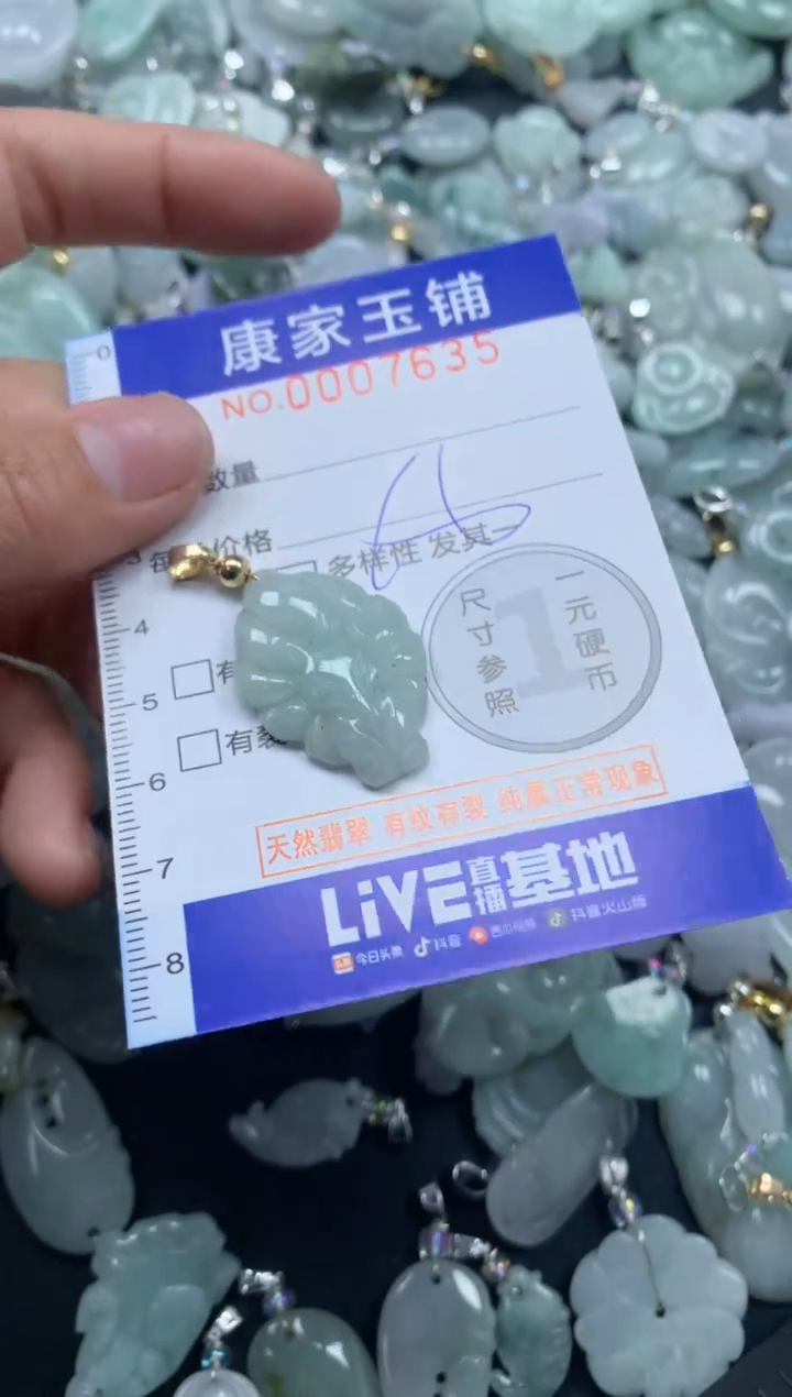 颈饰未镶嵌翡翠7635