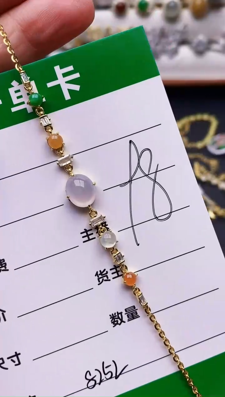 翡翠戒指银S925镶嵌8252