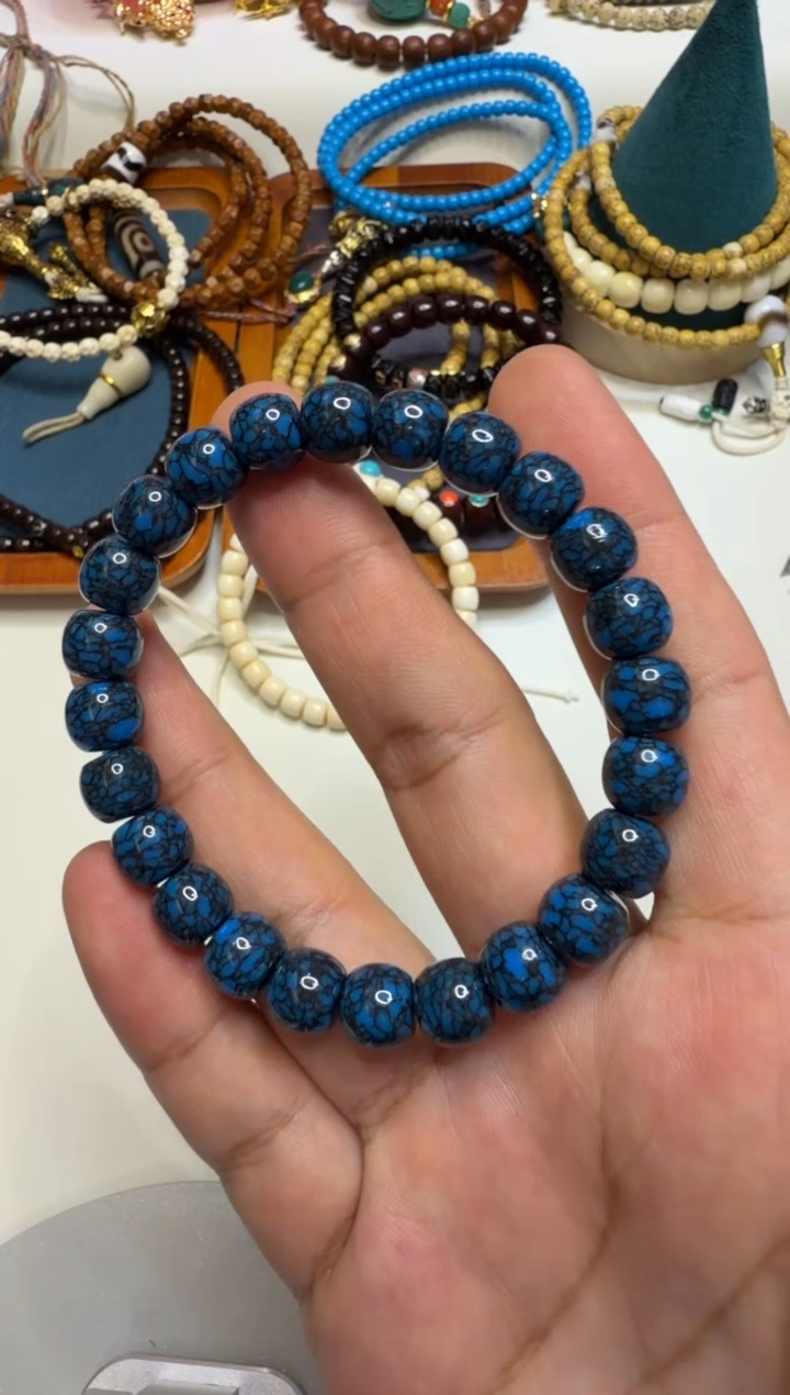 铜铁合金类网花手串36号