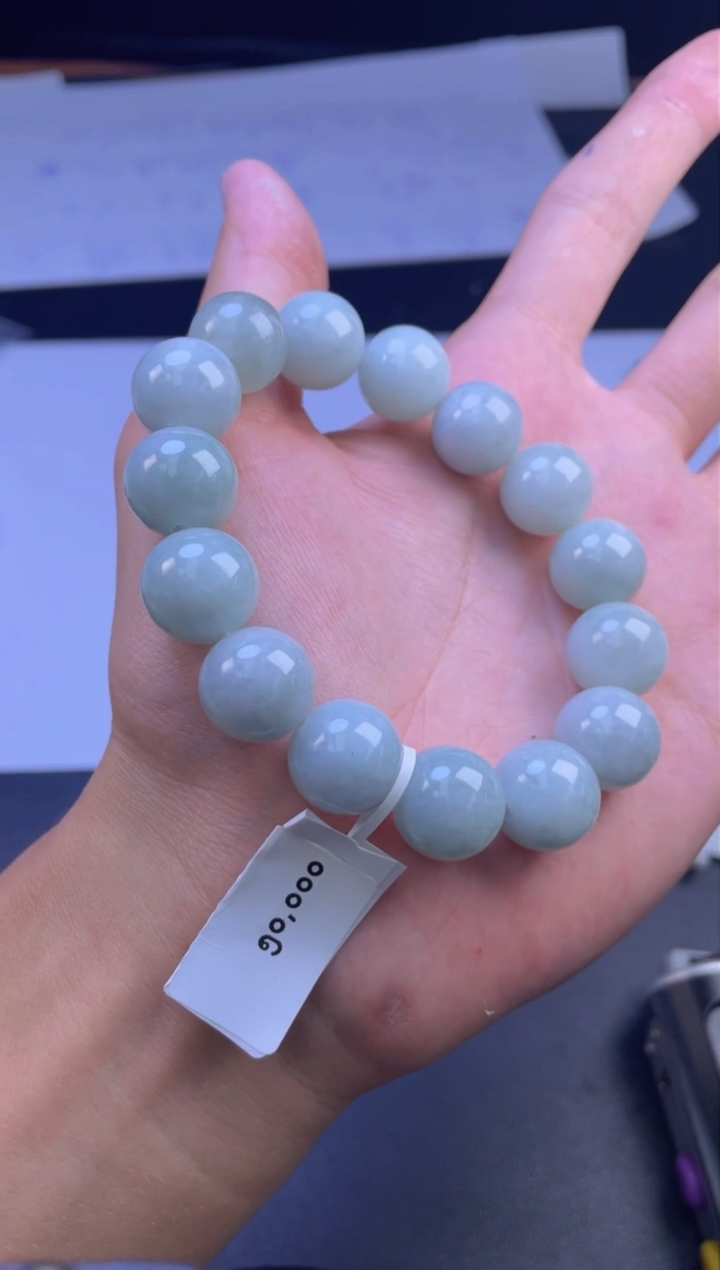 未镶嵌定制翡翠珠串卡13