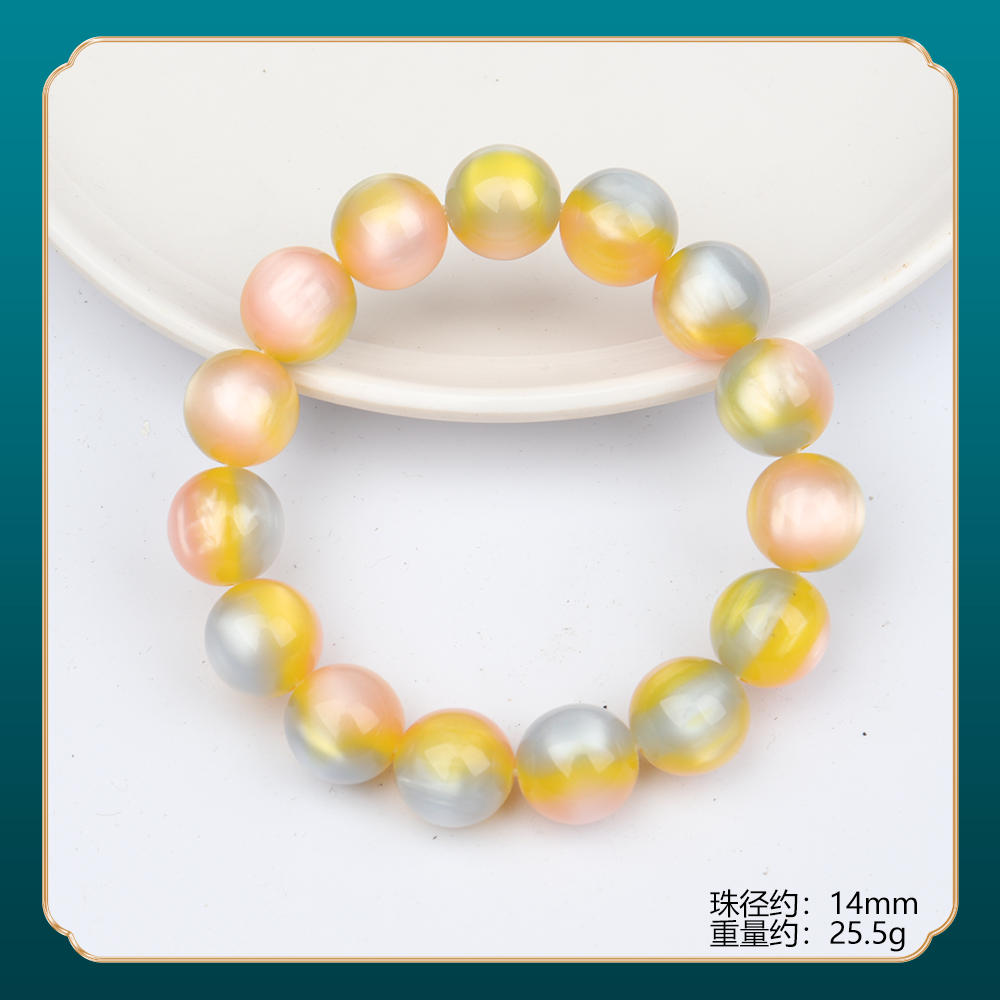     Y354精品时尚气质百搭款树脂手串（多样性发一）