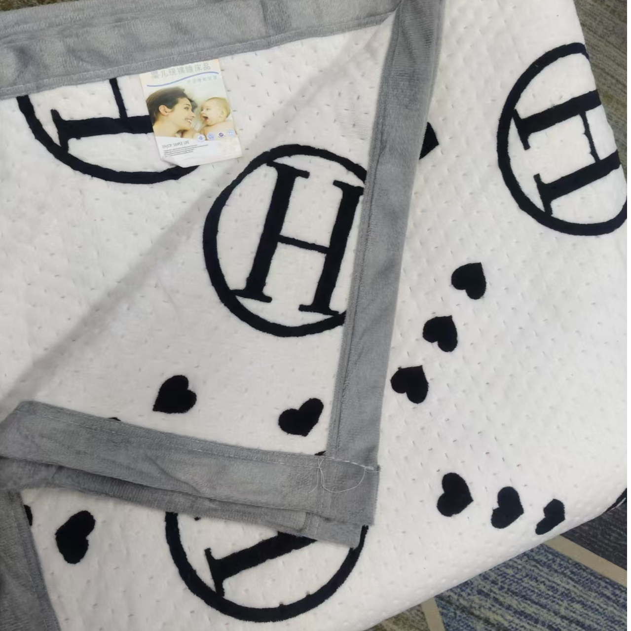 （春茂）冬季新款白马床盖