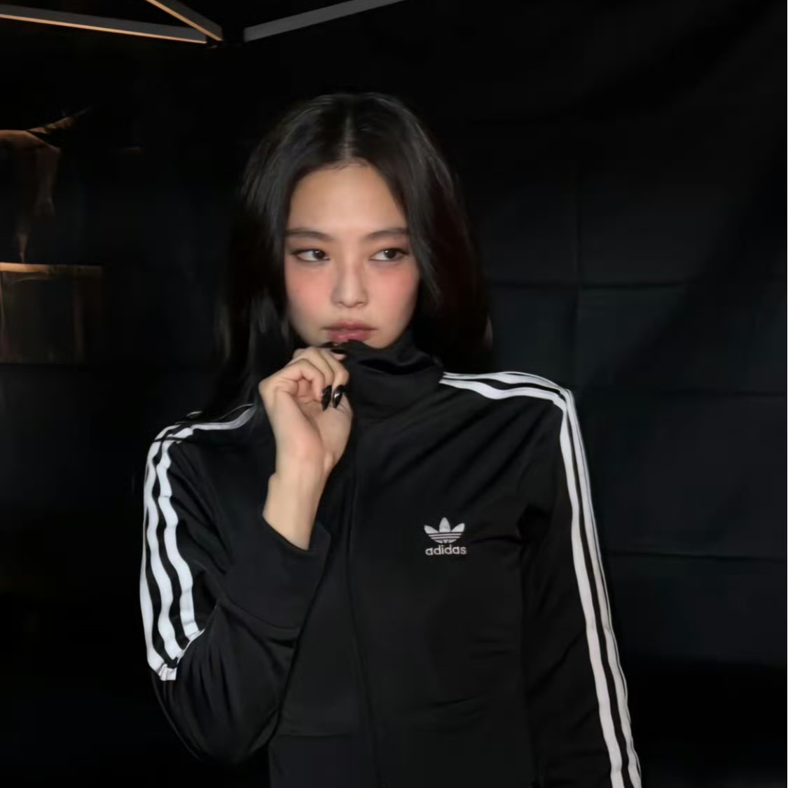 【滔搏联动】KNITTED TOP  ORI-W APP黑色针织无帽外套IY7278