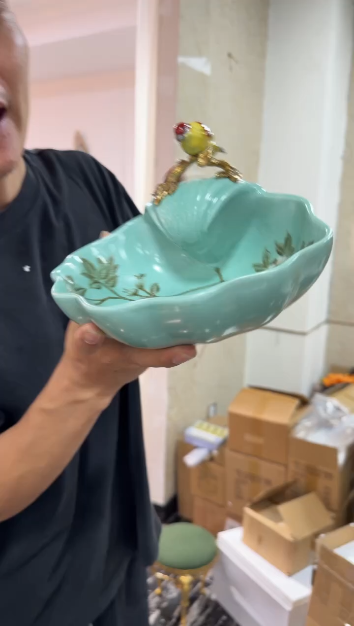 黄铜黛姿家居装饰品摆件  