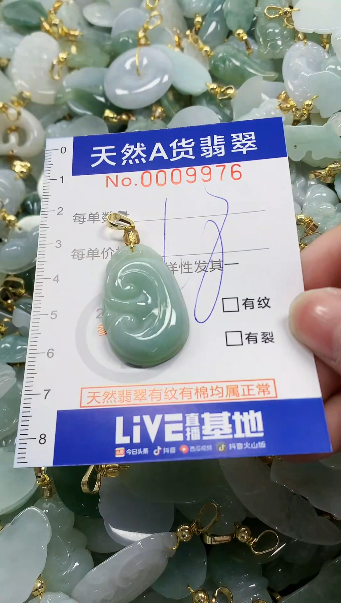 颈饰未镶嵌翡翠纯天然a货翡翠