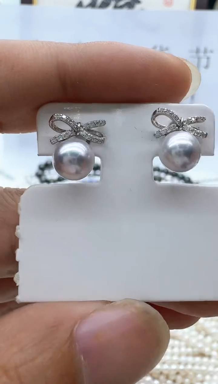 【闪购商品】海水珍珠耳饰银S925镶嵌清货