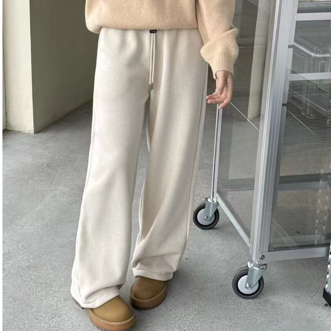 女童25秋冬一体绒糯米裤加绒裤8115