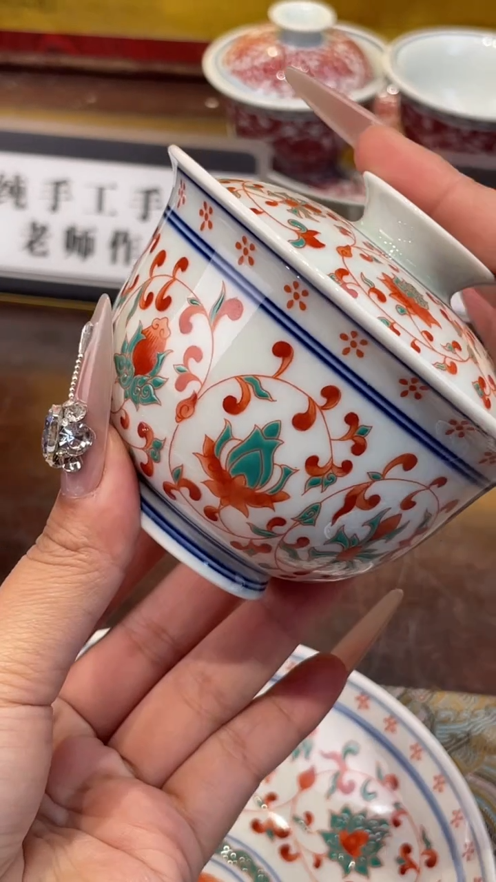 杯子瓷景德镇手工手绘陶瓷