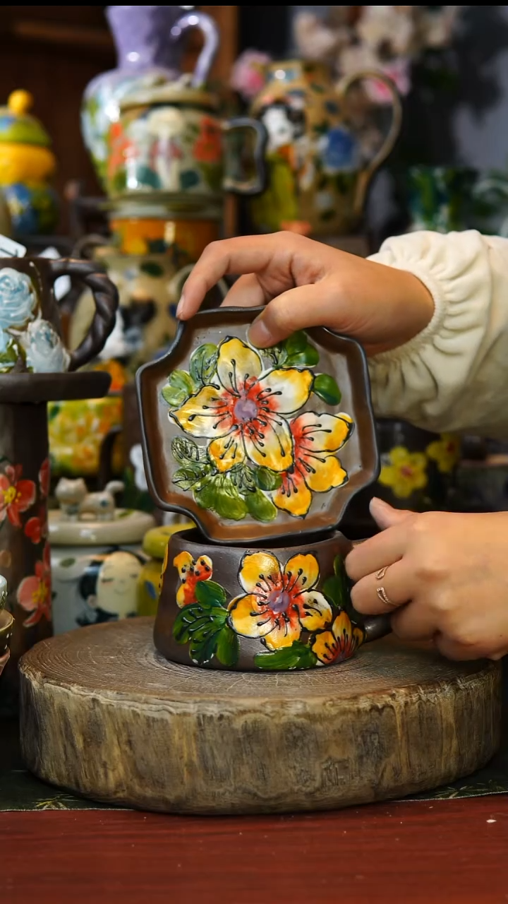 陶瓷158景德镇手工高温釉下彩