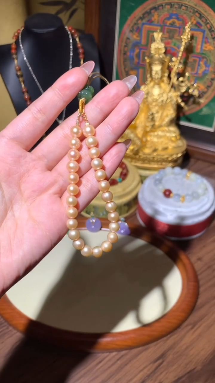 【闪购商品】淡水珍珠手机链未镶嵌手机链