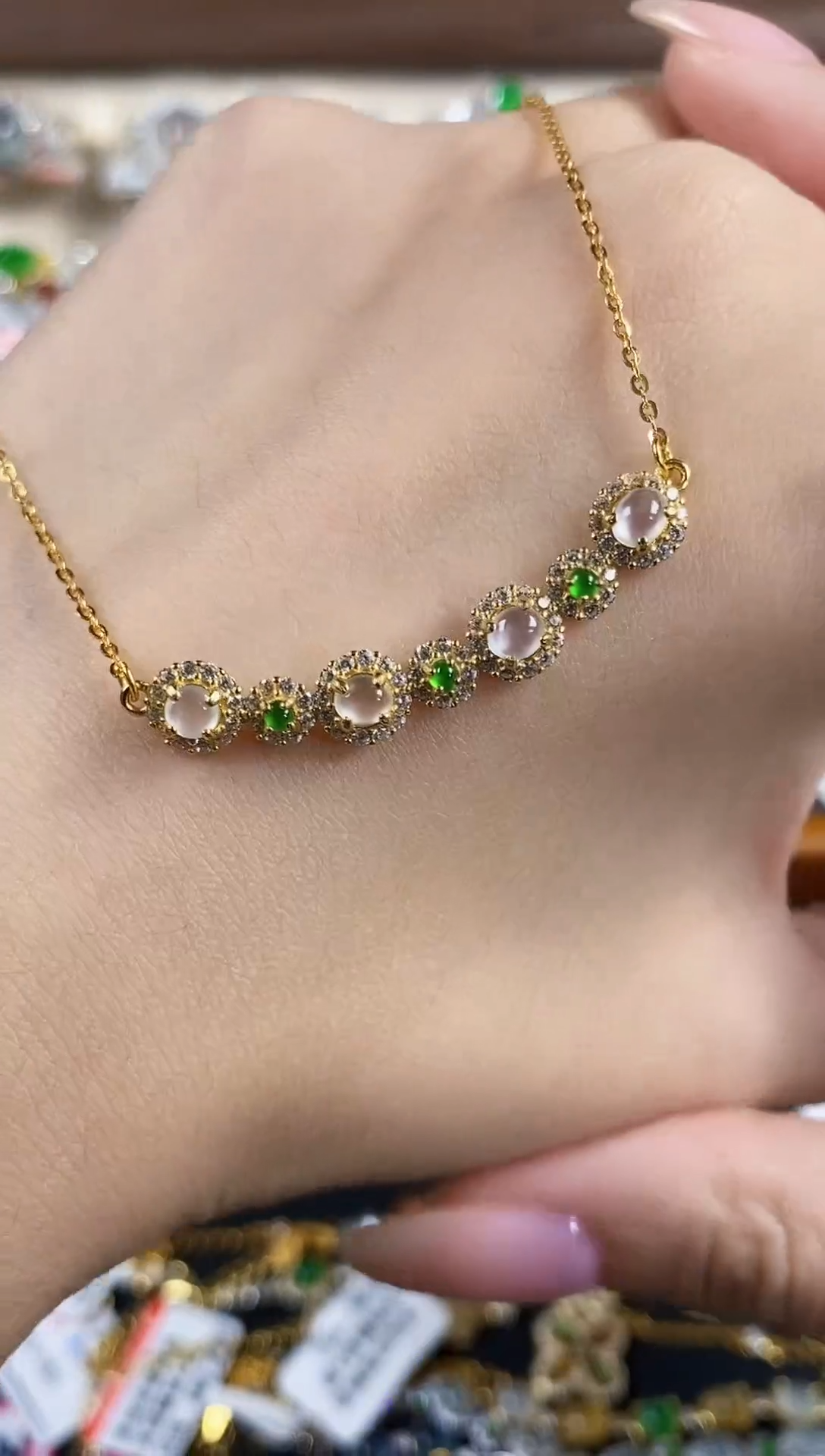 银S925镶嵌戒指翡翠天然A货翡翠152