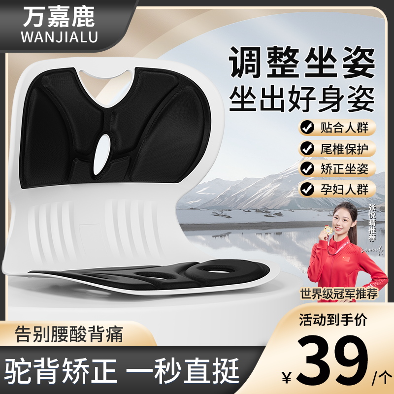 人体工学护腰坐姿椅矫正学习办公座椅靠背护腰人体工学腰靠垫