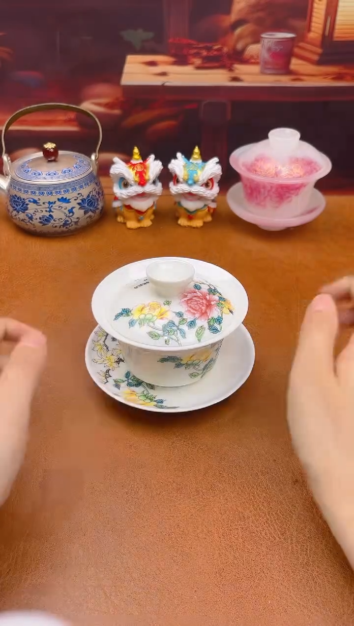 陶瓷茶具摆件旅行套组