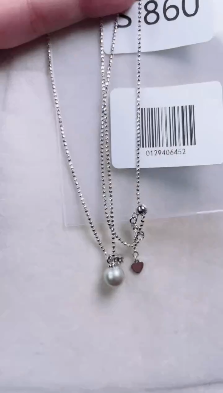 【闪购商品】海水珍珠套链银S925镶嵌S860