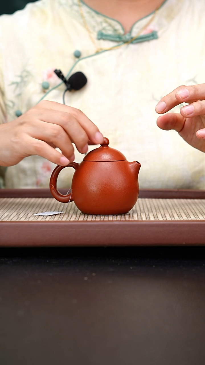 茶壶紫砂全手工朱泥龙蛋140
