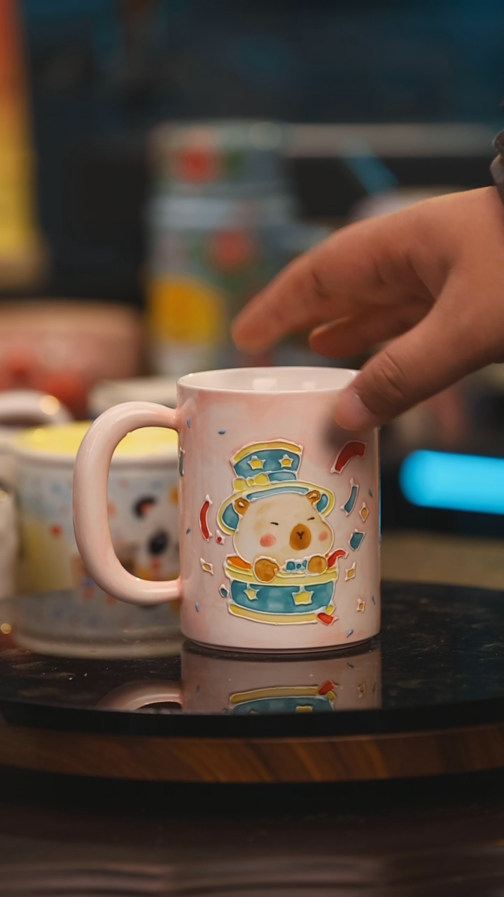 【闪购商品】杯子随机画片景德镇设计师釉下彩绘陶瓷