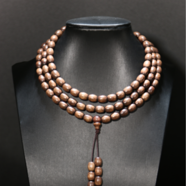 7*9顺化红土沉香桶珠脖挂【1538】