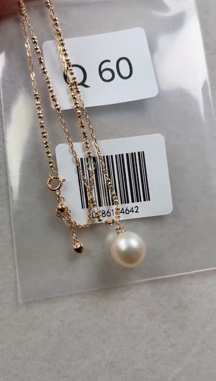 银S925镶嵌套链海水珍珠Q60