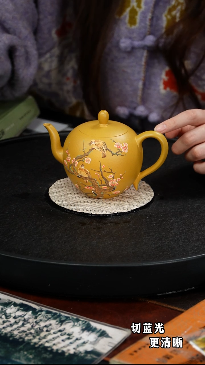 茶壶紫砂杨军保  美人肩111黄金朱泥330毫升 