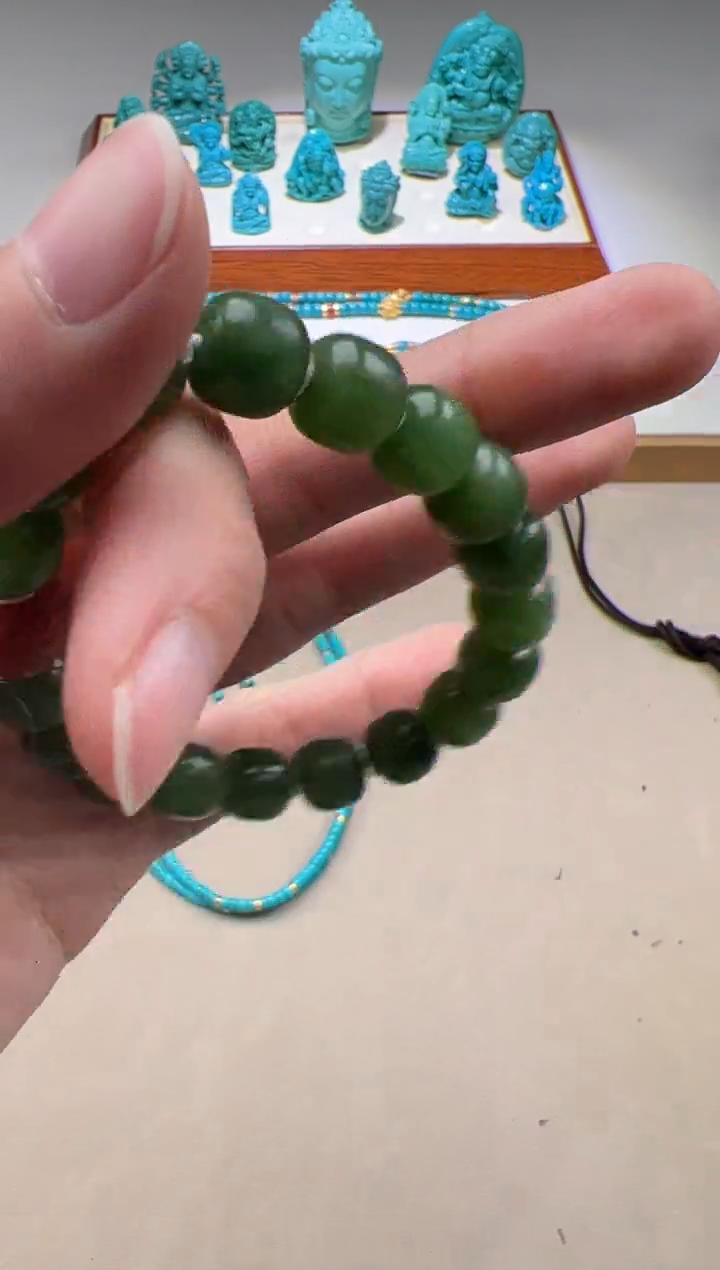 【闪购商品】和田玉（碧玉）手串手串未镶嵌手串手串