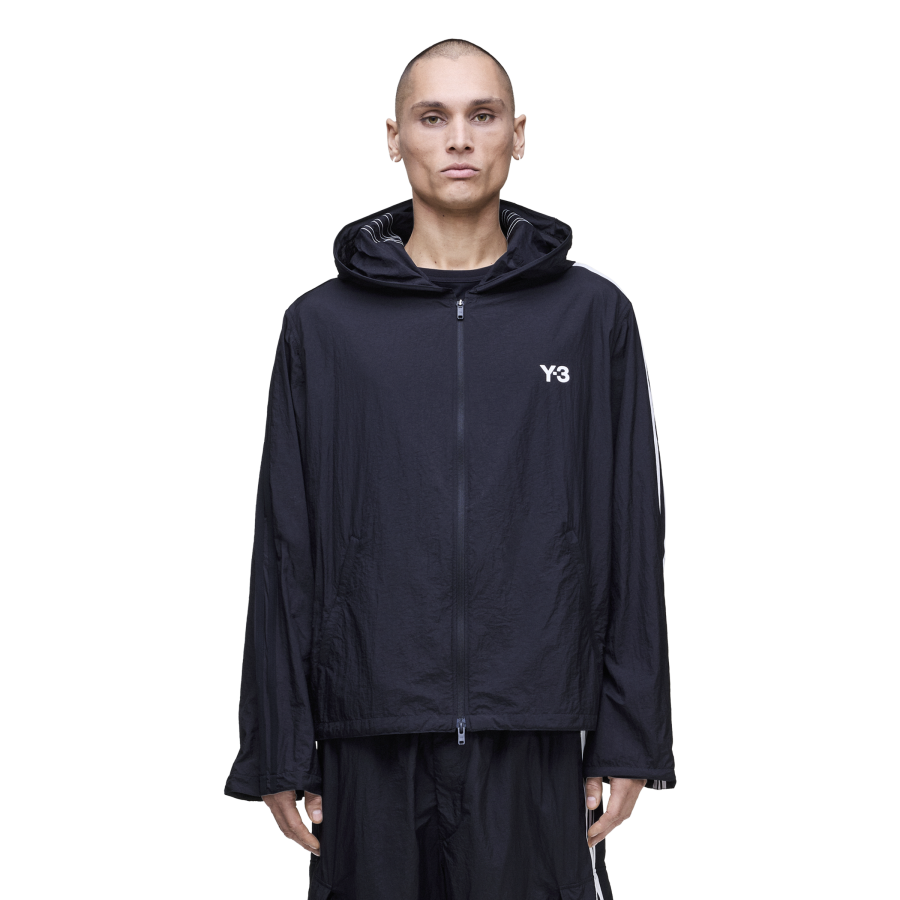 Y-3/Y-3（55-KF1085）黑色新款设计款可塑三条纹运动外套