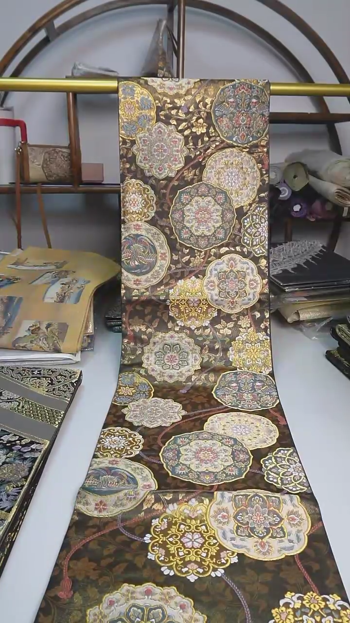 【闪购商品】织绣103西阵织六通宝相花