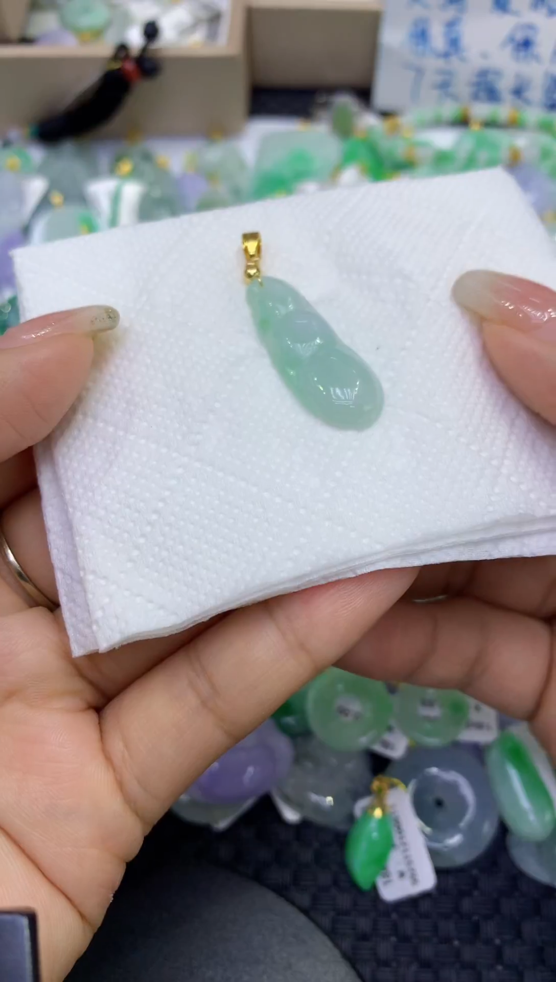 颈饰未镶嵌翡翠天然缅甸A货翡翠