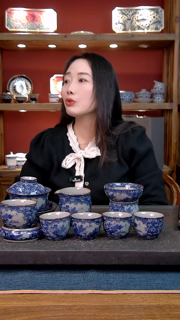 简装家用款9件套 老陶泥开片纹陶瓷茶具