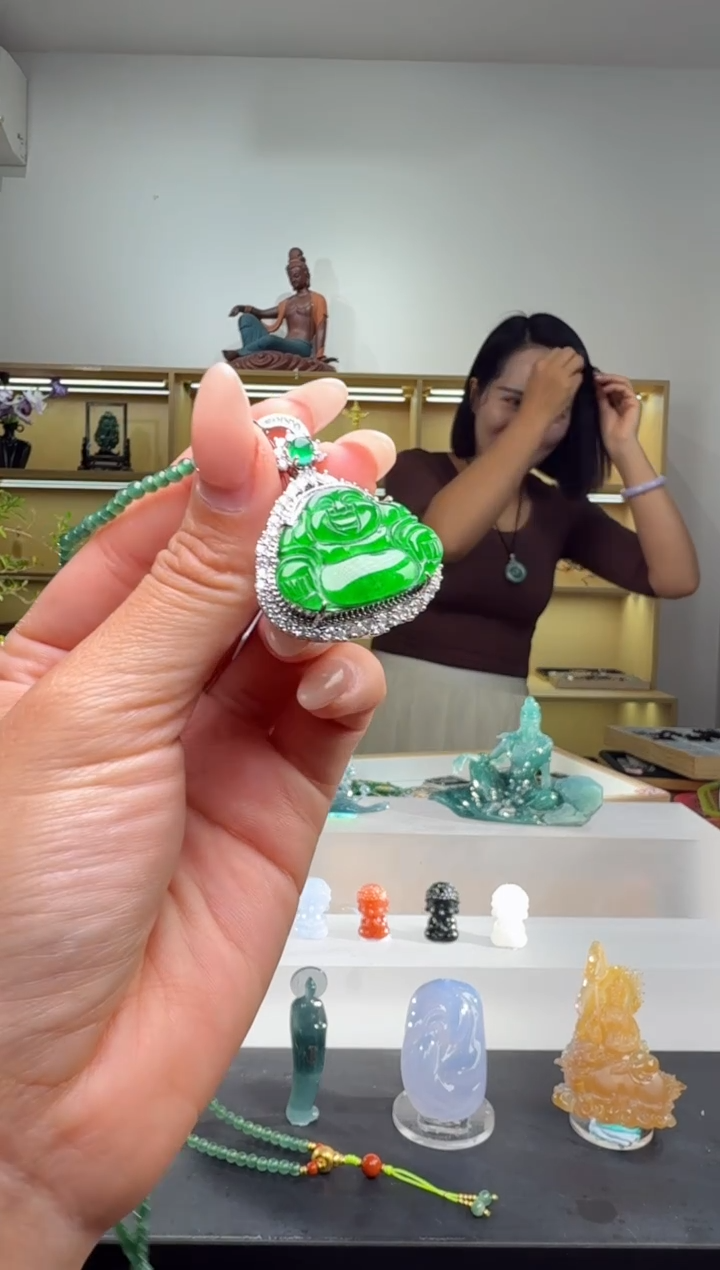 吊坠(不含链)未镶嵌翡翠佛公（多样性发其一）