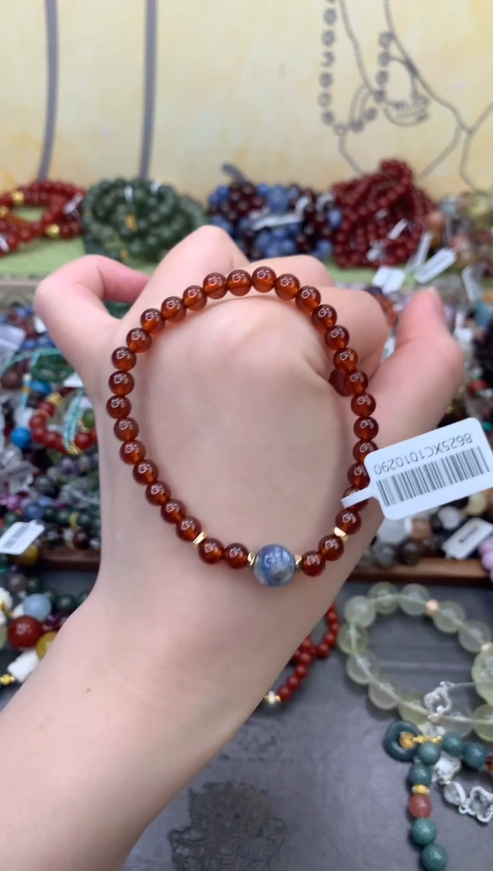 未镶嵌手链石榴石214