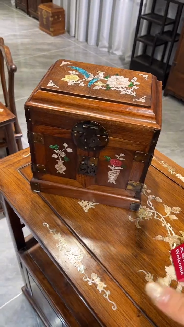 木花开富贵 官箱首饰箱