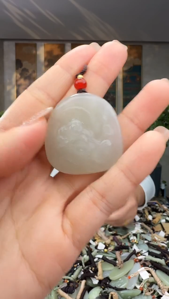 颈饰未镶嵌和田玉拍一发一多样性发货