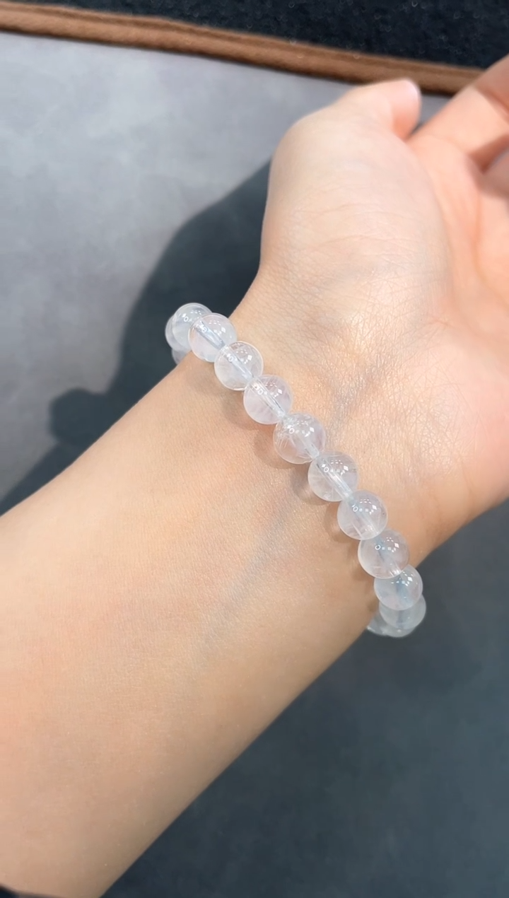 【闪购商品】黄晶手链未镶嵌114号蓝臻单圈7mm