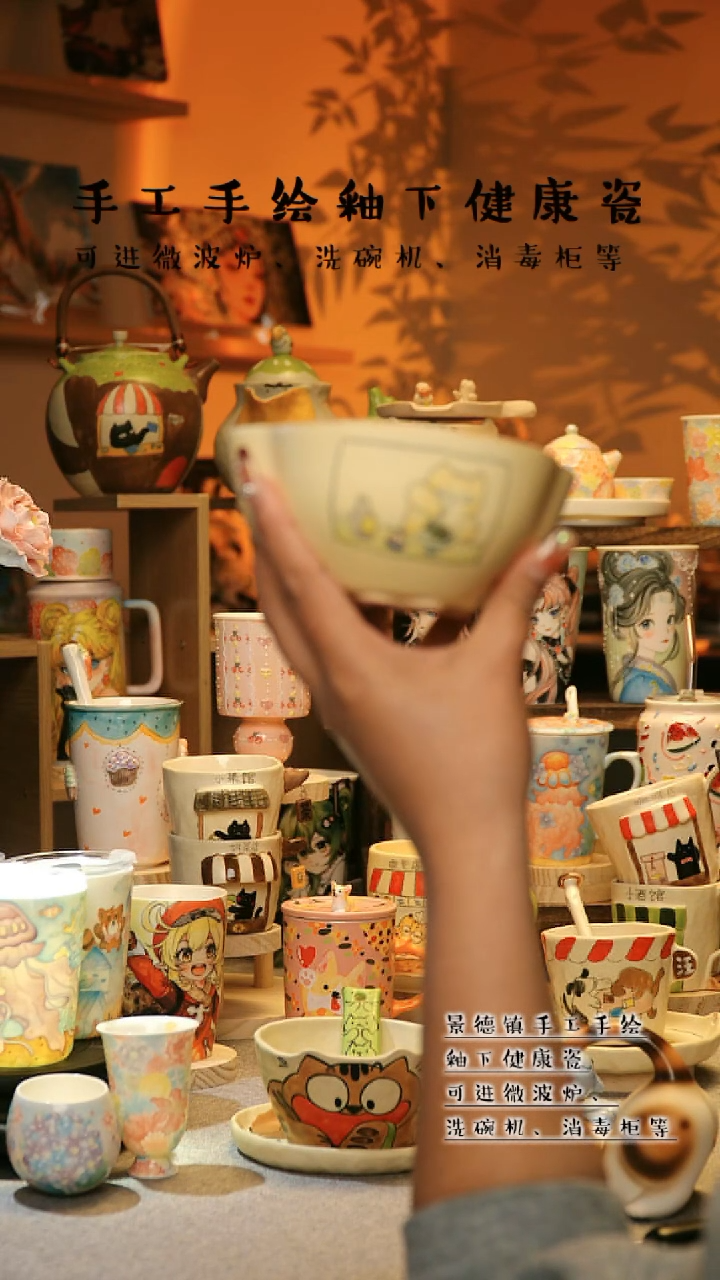 【闪购商品】杯景德镇高温釉下彩&A625