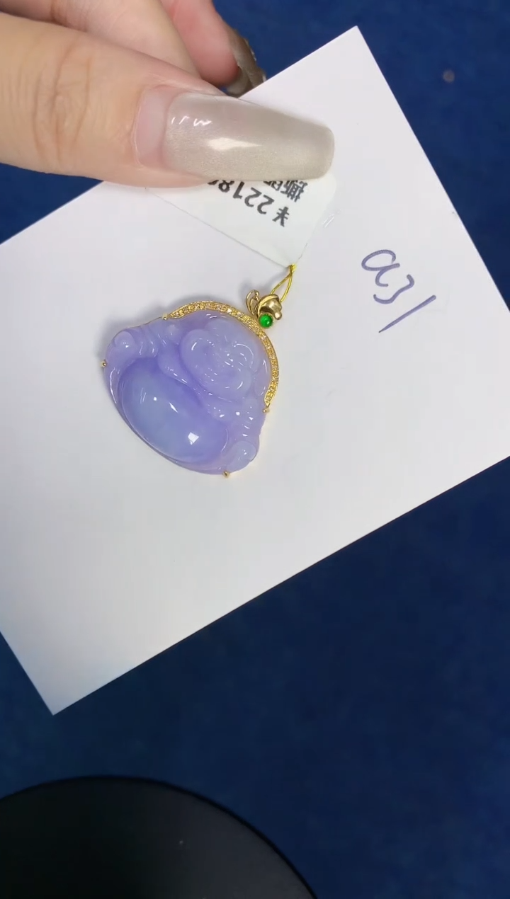 【闪购商品】翡翠颈饰18K金镶嵌0000000000