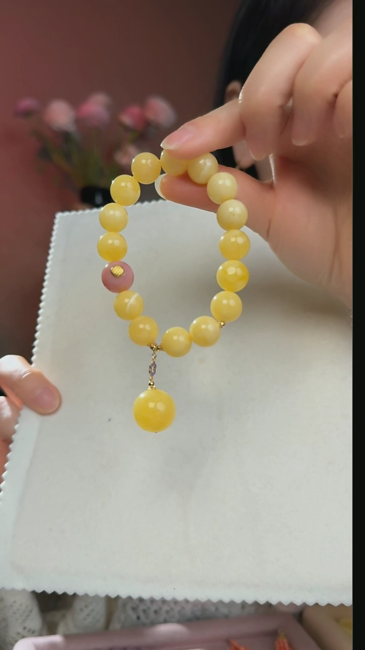 【闪购商品】蜜蜡手串未镶嵌天然蜜蜡手串12mm