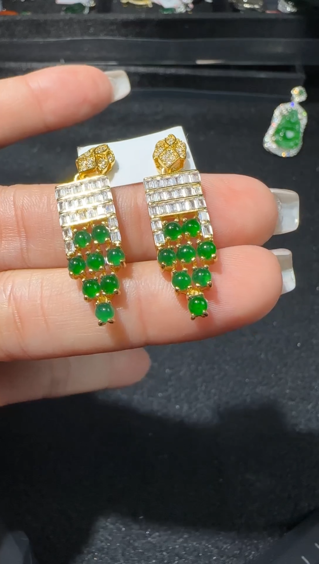 【闪购商品】翡翠耳饰未镶嵌多样性发货拍一发一