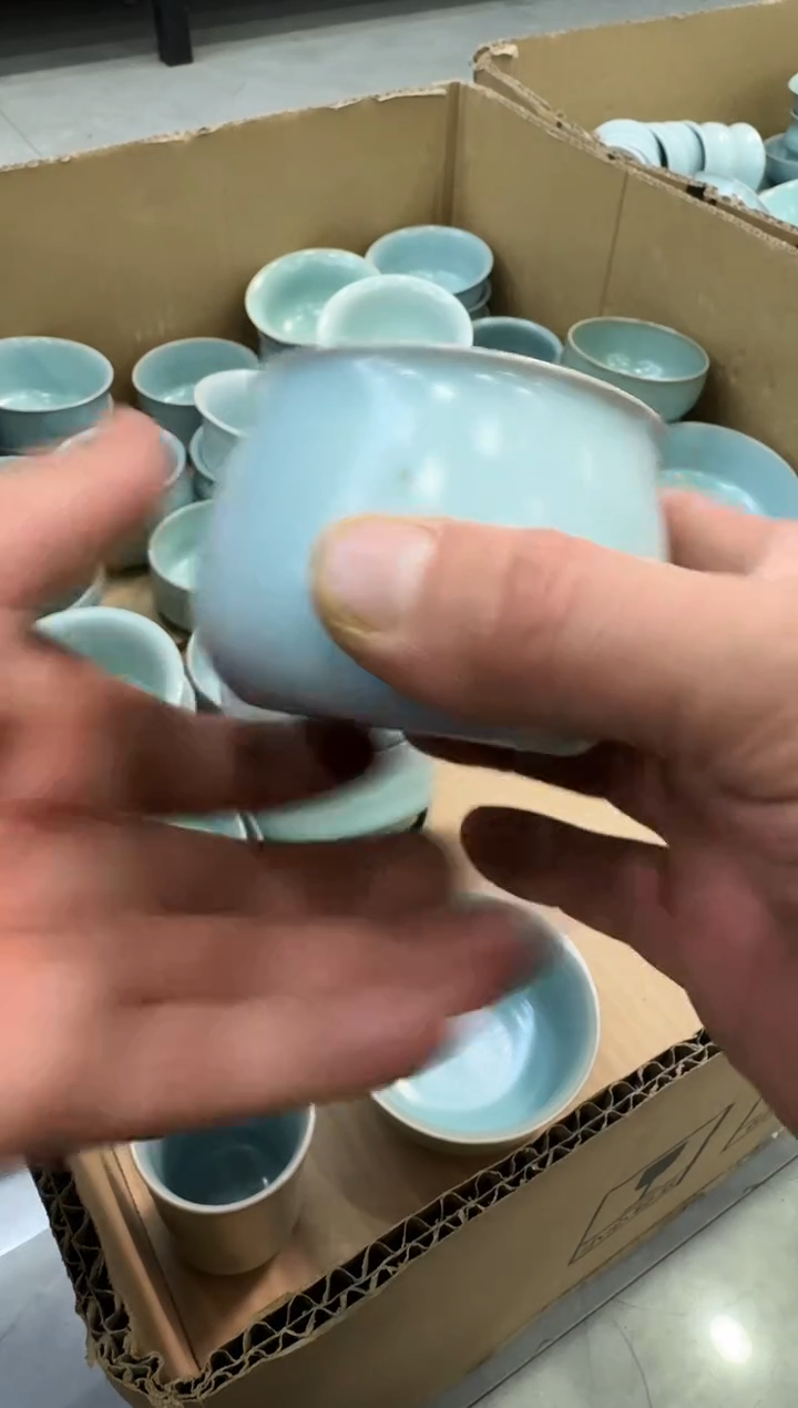 【闪购商品】杯仿古宋臻釉纯手工嘟嘟杯大瑕