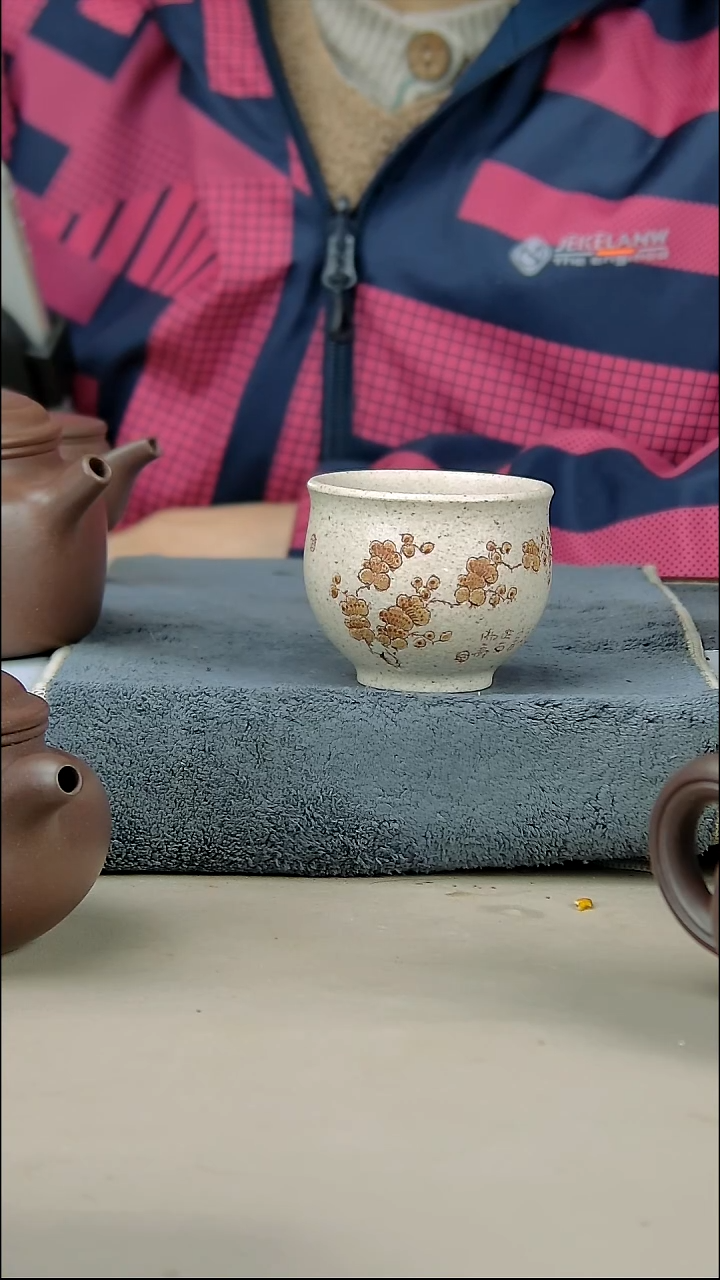 茶壶紫砂100白玉段杯子