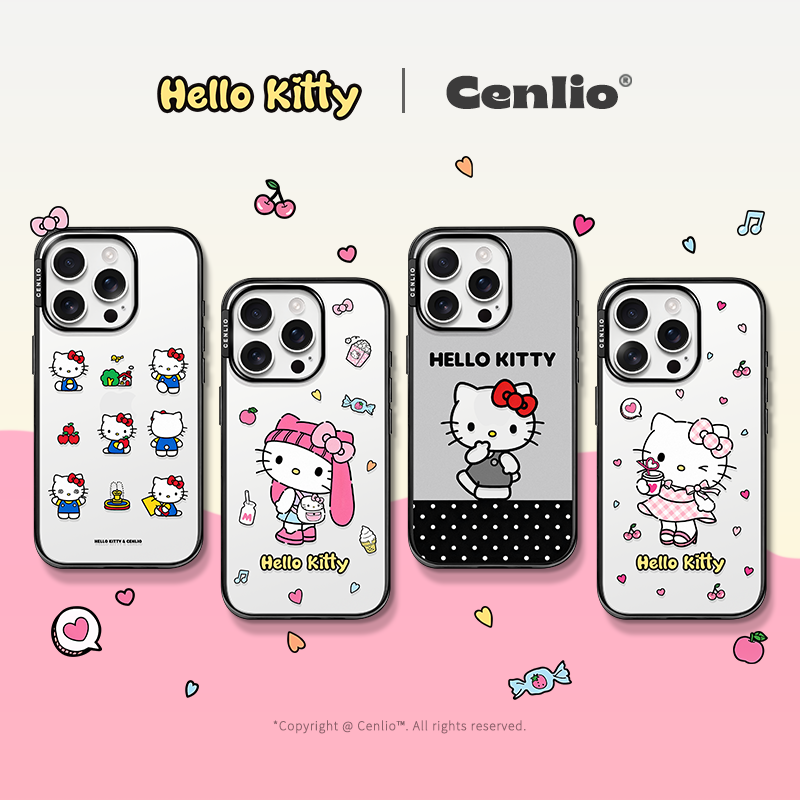 Cenlio「KT集合」超薄系列手机壳ins风黑边框适用苹果15/16promax