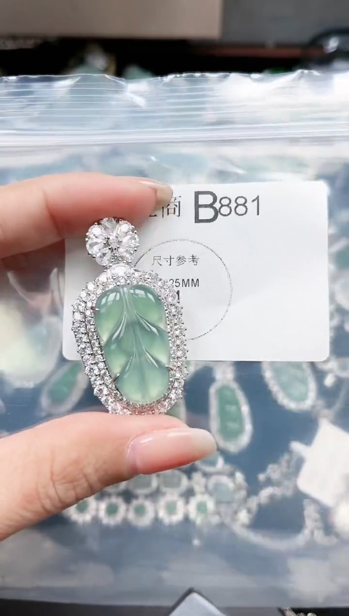 【闪购商品】翡翠颈饰未镶嵌881赠皮绳