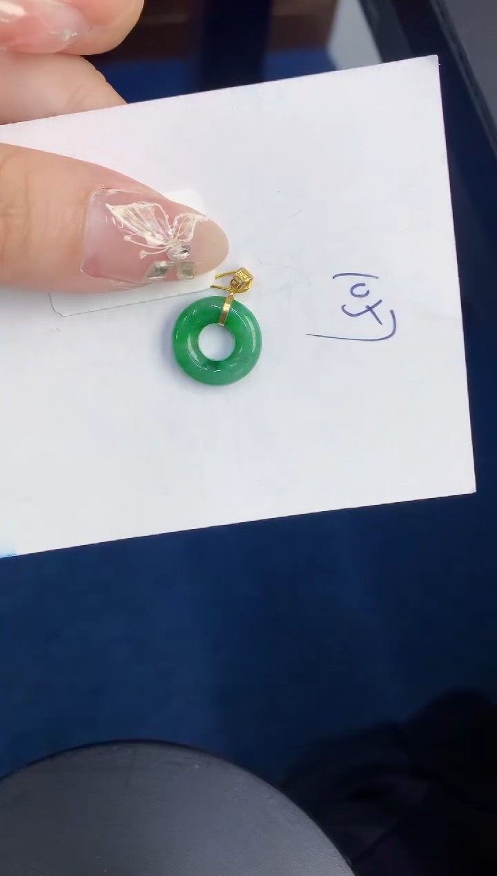 【闪购商品】翡翠颈饰18K金镶嵌0000000000