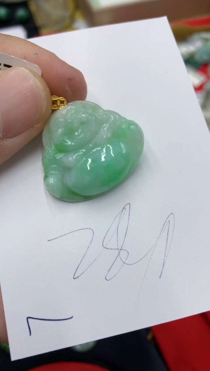 【闪购商品】翡翠颈饰18K金镶嵌号链接111111111