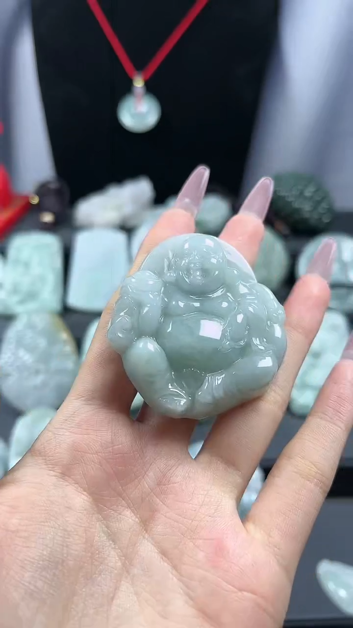 【闪购商品】翡翠颈饰未镶嵌送财童子