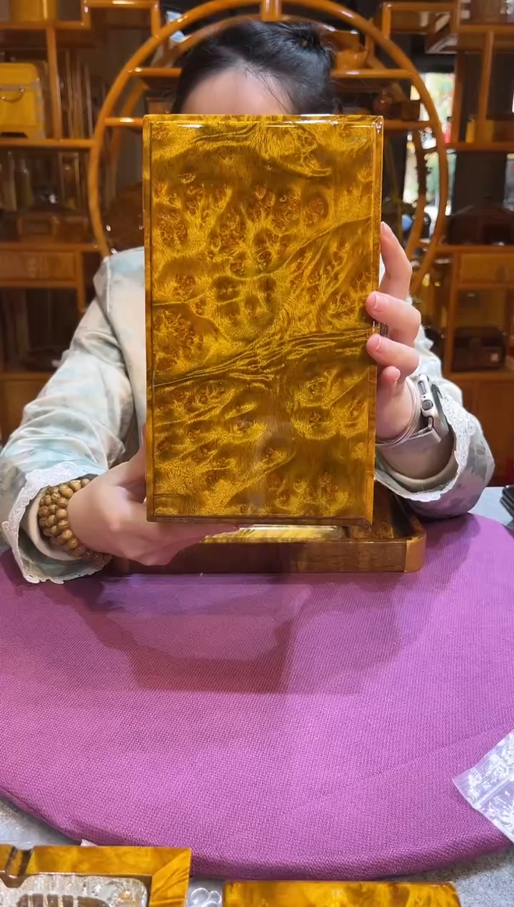 香樟木满留疤首饰盒23*14*11