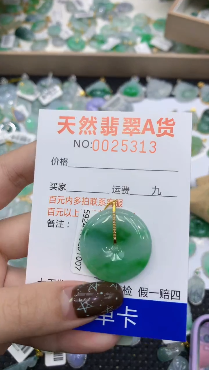【闪购商品】翡翠颈饰18K金镶嵌11111111111