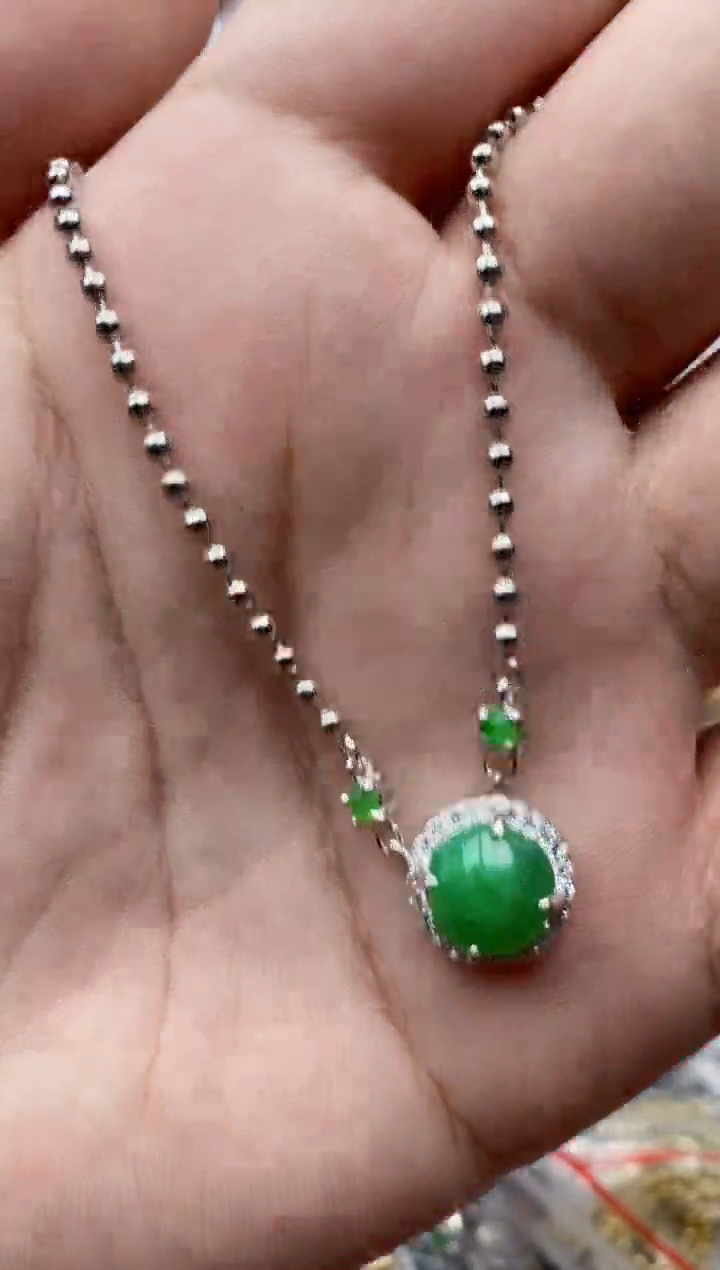 【闪购商品】翡翠戒指银S925镶嵌2222---5